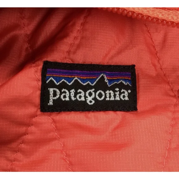 Girls Patagonia Jacket XL Coral Quilted Full‎ Zip